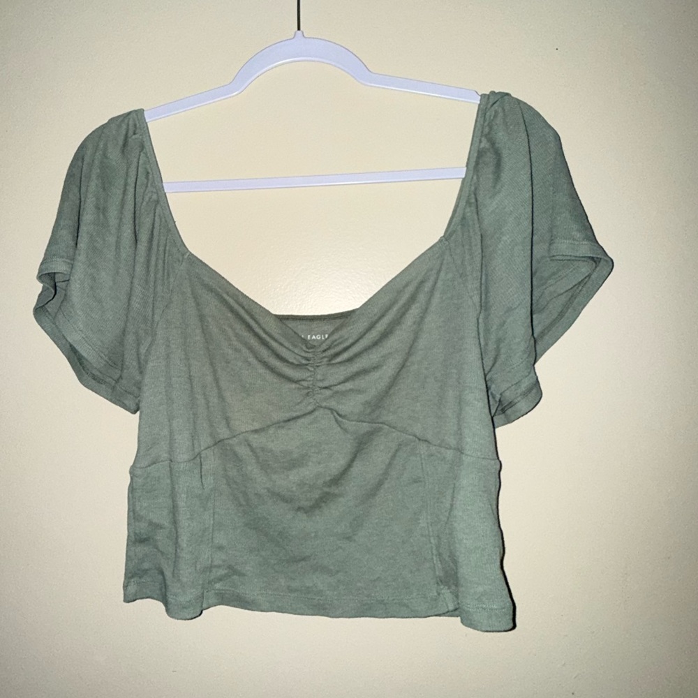 Large American Eagle Crop Top